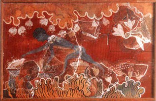 Собиратель шафрана (Кносский дворец, фреска)