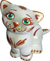 Керамическая статуэтка кошки