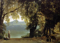 Озеро Альбано в окрестностях Рима (С.Ф. Щедрин, не позднее 1825 г.)