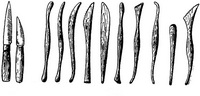 Ножи и стеки для лепки