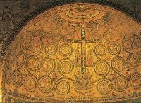 Великолепная мозаика XII века в апсиде церкви Сан-Клементе